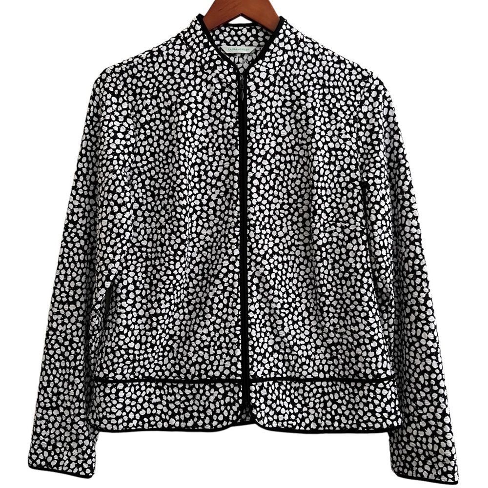 Laura Ashley Zip Jacket / dress jacket Sz S EUC
